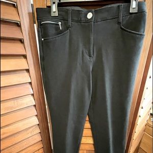 Chicos So Slimming  ponte knit pants. Styled like jeans, straight leg.